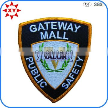 High quality embossed badge type butterfly embroidery patch
