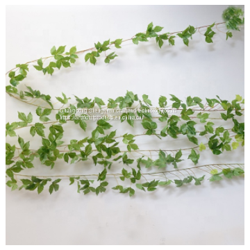 plastic material artificial long green ivy with leaves
