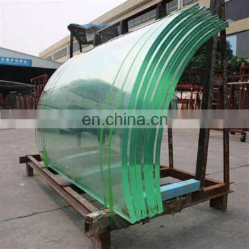 Wholesale curved bent tempered bend glass for curtain wall