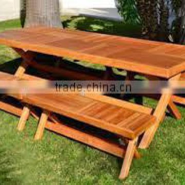 NEW SIMPLE STYLE - garden rectangle table - outdoor bench set - made in vietnam products