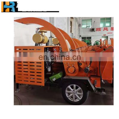 Mobile wood crushing machine orchard branch shredder waste wood crushing waste branch crushing