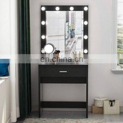 Vanity Set LED Lighted Mirror Makeup Vanity Dressing Table