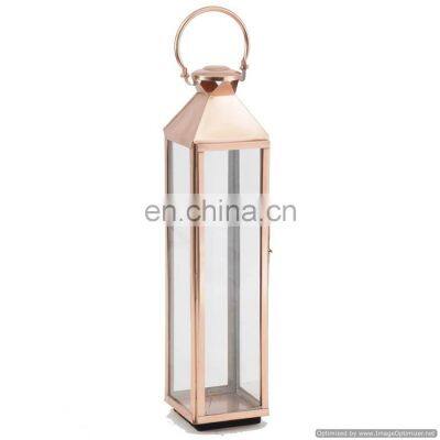 tall metal & glass lantern
