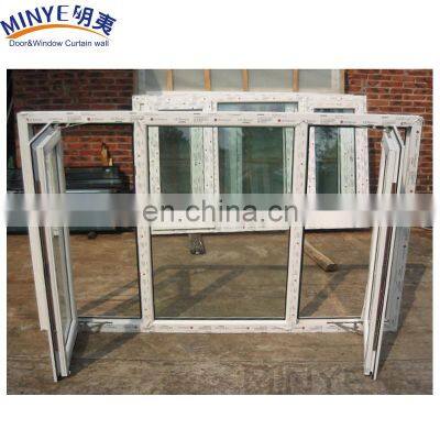 used house pvc windows vinyl casement windows with fin for sale