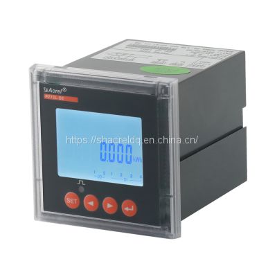 Relay Alarm Output Optional Acrel PZ72L-DE LCD Display Electric DC Power Watt Energy Meter Monitor For Charging Piles Solar PV