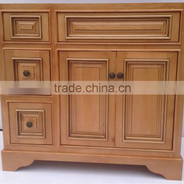 NATURAL-GLAZED-ESD-3621D(2) modern natural glazed vanity kitchen cabinet