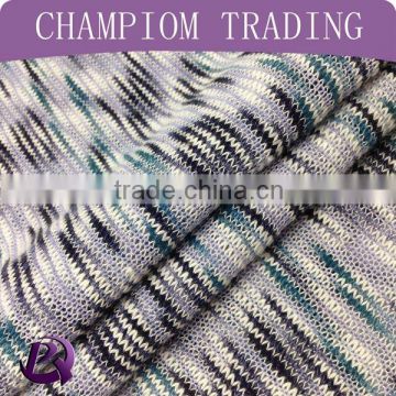 China supplier knit TR space dye fabric heather fabric for sweater