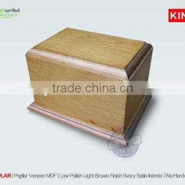 POPLAR export wood funeral urns for pet funeral china supplier