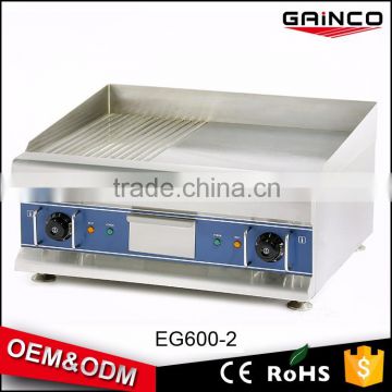 Easily clean commercial machine 5KW electric griddle for restaurant