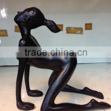 Nude woman resin from Thailand for decoration
