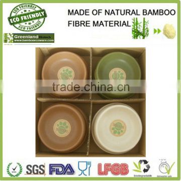 2015 wholesale disposable pet travel bowl,bamboo fiber pet feeder