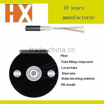 pe insulation cable and 4 core fiber optic cable GYXY