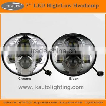 High Quality 7" LED Headlamp for Land Rover Defender 90 Super Bright Round LED Head Lights for Land Rover Defender 90 1994-1995