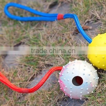 2015 Custom Rubber Ball with Spikes -pet dog toy