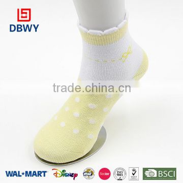 New Style Bubble Ribtop Point Jacquard Girl Cotton Baby Sock
