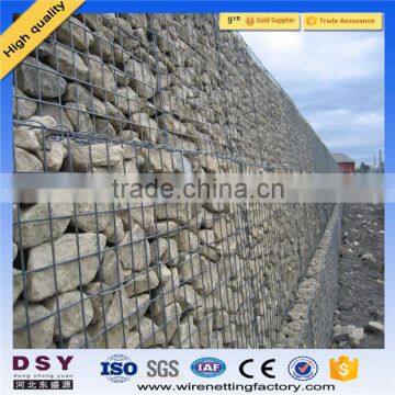 Trade assurance Hot-dipped Galvanized Welded Mesh Gabion wire cages rock retaining wall