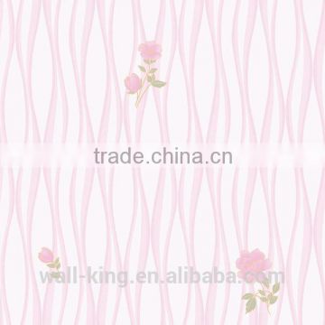 stripe flower for home decor wall paper hot sale