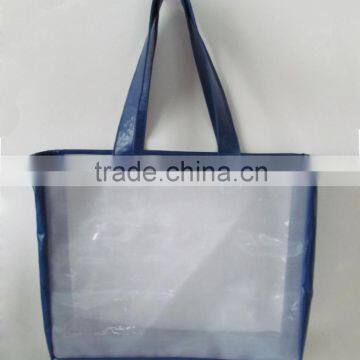 promotional pu mesh shopping bag tote bag
