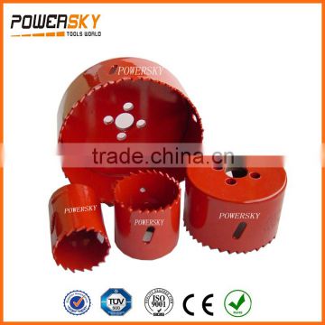 Drilling stainless steel M3 M42 metal cutting hole saw