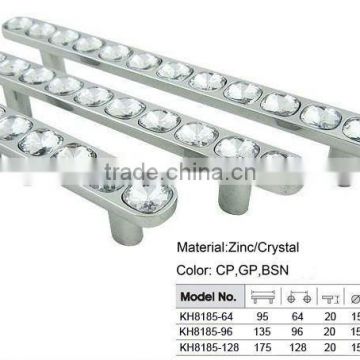 permanent charm diamond quality bedroom furniture handle with crystal