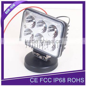 Aluminum alloy PMMA Lens 18w cob led work light