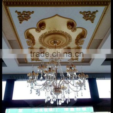 European Style PS Artistic Ceiling Decorations for living room pvc ceiling