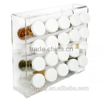 beautiful clear acrylic condiment holder,acrylic spice rack manufacturer