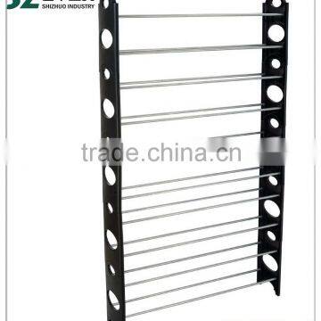 30 pairs covered plastic shoe rack