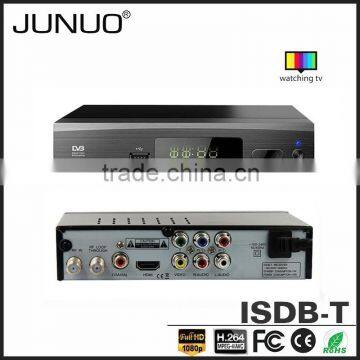 JUNUO shenzhen manufacture OEM 2016 new strong signal H.264 hd 1080P mstar Brazil isdb-t digital tv receiver