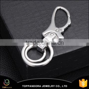 Fashion new design engravable custom logo stainless steel keychain for men