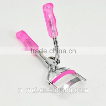 DELUXE Eyelash Curler - Professional Tool - Pinch & Pain FREE - Refill Pad and Manual - PINK Soft Grip