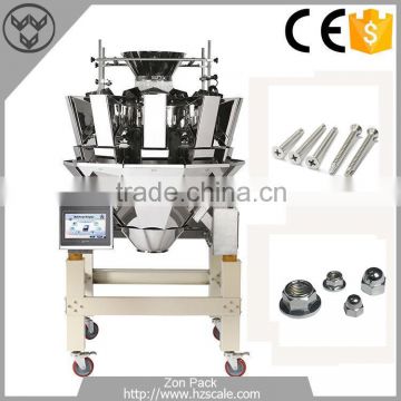 10-500g Hardware 10 Heads Multihead Weigher Screw Weighing Scale