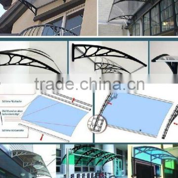 clear canopy and awning polycarbonate,plastic door canopy awning brackets