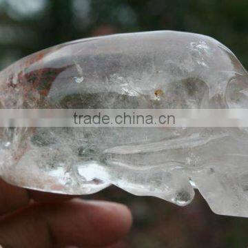 Natural Clear Crystal Skull