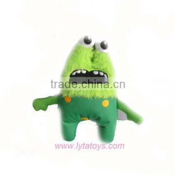 Plush Green-haired Monster Toy for Pets