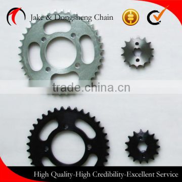 HIGH QUALITY 45 STEEL 40MN 428H/118L-42T/14T motorcycle chain and sprocket