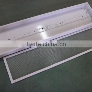 1200x300mm grille lamp lighting fixture with prismatic cover