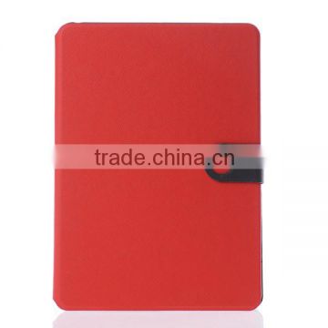 Book Style Leather Case Cover For Apple iPad Air,Two Tone Color Pebble Grain Leather Case For iPad Air