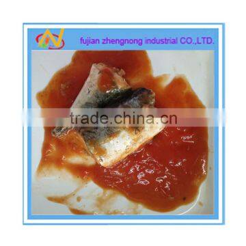 Best chinese 155 grams canned sardine in tomato sauce(ZNST0005)