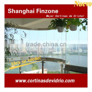 Finzone09 frameless balcony glazing system