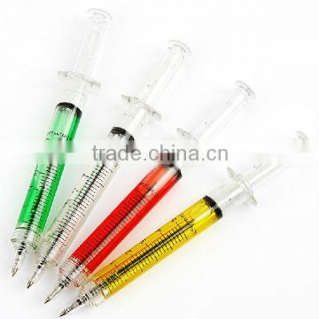 Hot products Syringe Shape Injection Shape Ball Pen for Doctors for promotional gift