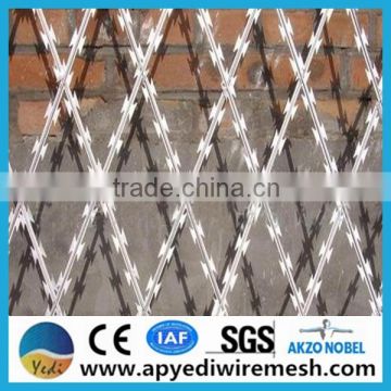 hot sale razor barbed military wire mesh fence famous Wire Mesh of China BTO-10, BTO-12, BTO-18