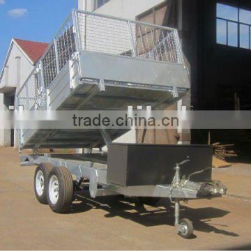 Biaxial trailer, single shaft with brake