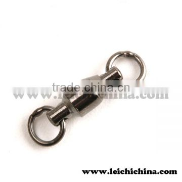 Ball bearing swivel with solid ring welded ring brass fishing swivel