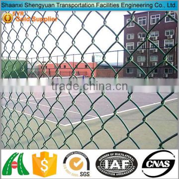 PVC coated flexible diamond wire mesh chain link fencing