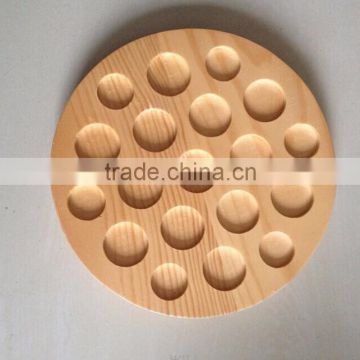 Special design wooden tray with holes