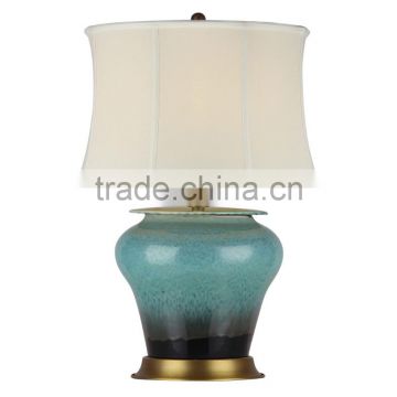 BISINI Luxury Decorative Blue Ceramic Table Lamp