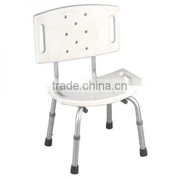 Height Adjustable Shower Chair With Backrest