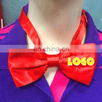 WD-1543 promotional bow tie with custom imprint for sales promotion