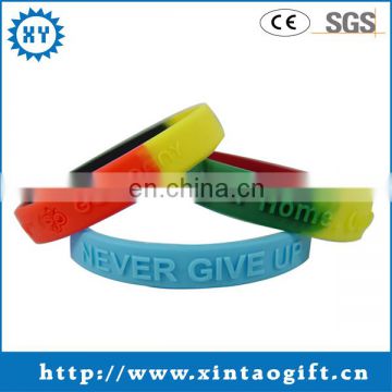 Design embossed silicone wristbands for spirits